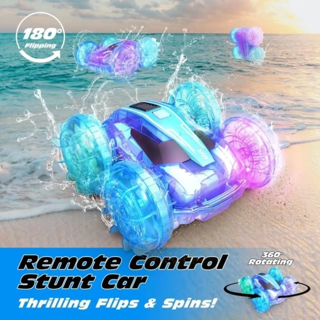 Tecnock Amfibi Uzaktan Kumandalı Araba Teknesi Remote Control Light Blue