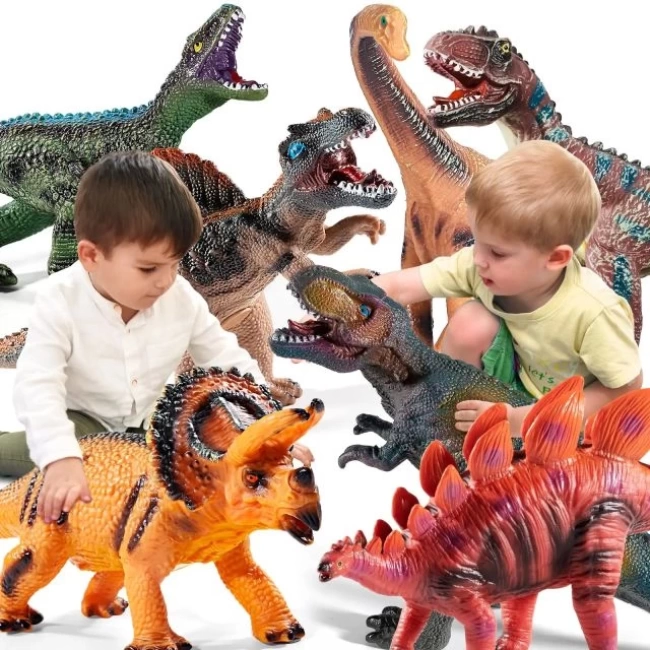 TEMI Jumbo Dinozor Oyuncak Seti - 7 Parça Multi_color