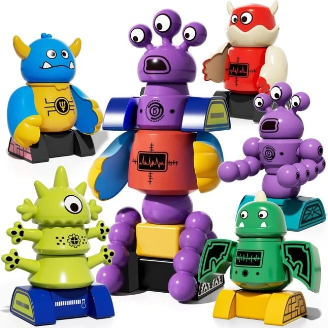 TEMI Manyetik Robot Oyuncak Monster Robots