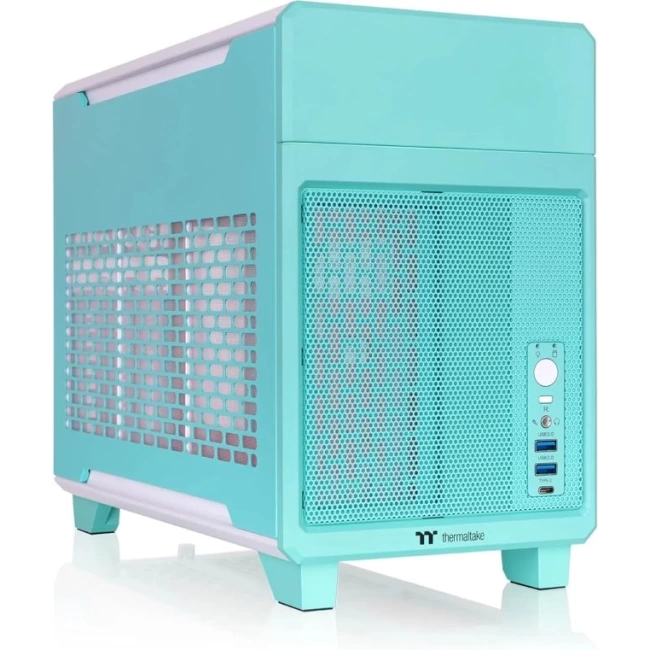 Thermaltake Core V21 SPCC Mikro ATX Mini ITX Cube Oyun Bilgisayarı Kasası TR100 Green