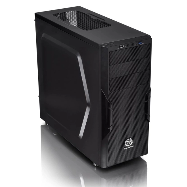 Thermaltake Versa H18 Temperli Cam Spcc Micro ATX Oyun Bilgisayarı Kasası H22 Black
