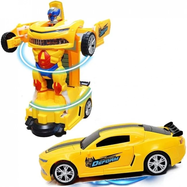 Toysery Işıklı Oyuncak Dönüşen Robot Polis Arabası