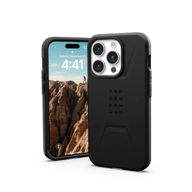 UAG Civilian Magnet MagSafe iPhone 15 Pro Kılıfı Black