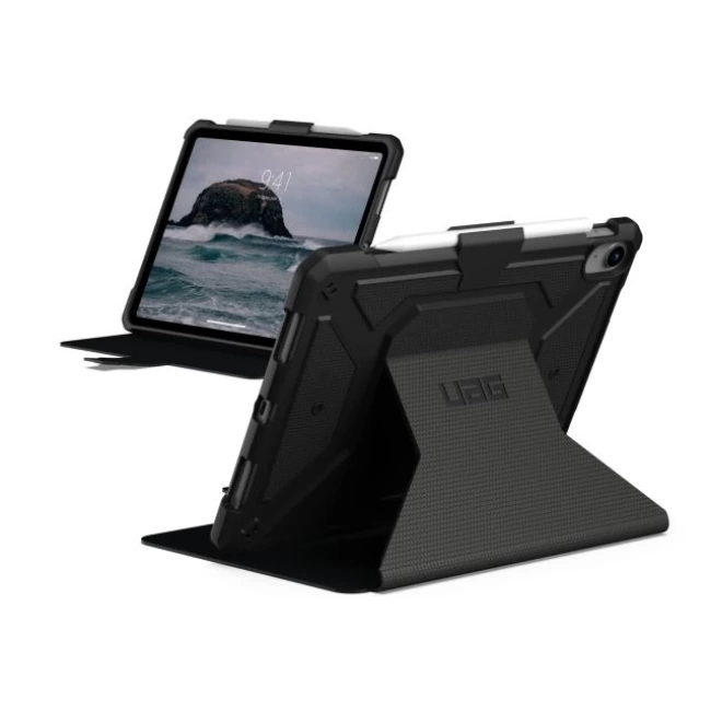 UAG iPad 10.9” 10. Nesil 2022 Ayarlanabilir Standlı Kılıf Metropolis - Black