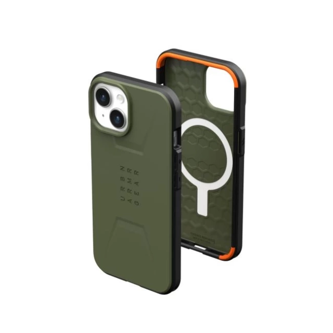 UAG MagSafe Magnet Civilian iPhone 15 Plus Kılıfı Olive Drab