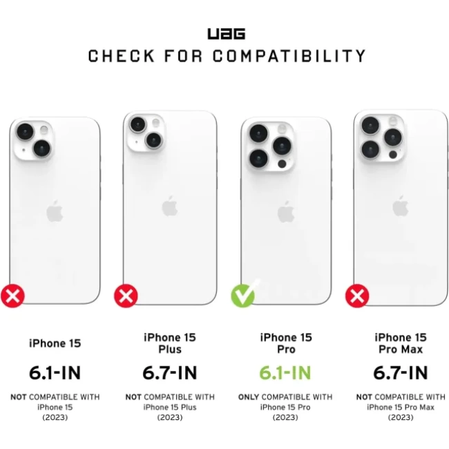 UAG MagSafe Pathfinder  iPhone 15 Pro Kılıfı Olive Drab