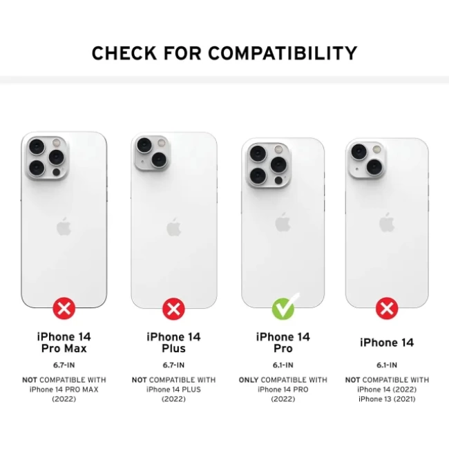 UAG Magnet MagSafe Pathfinder iPhone 14 Pro Kılıfı Plyo Magnetic - Ice