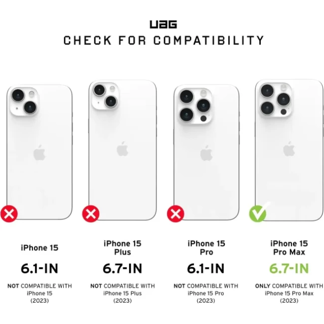 UAG Pathfinder iPhone 15 Pro Max Kılıfı Olive Drab