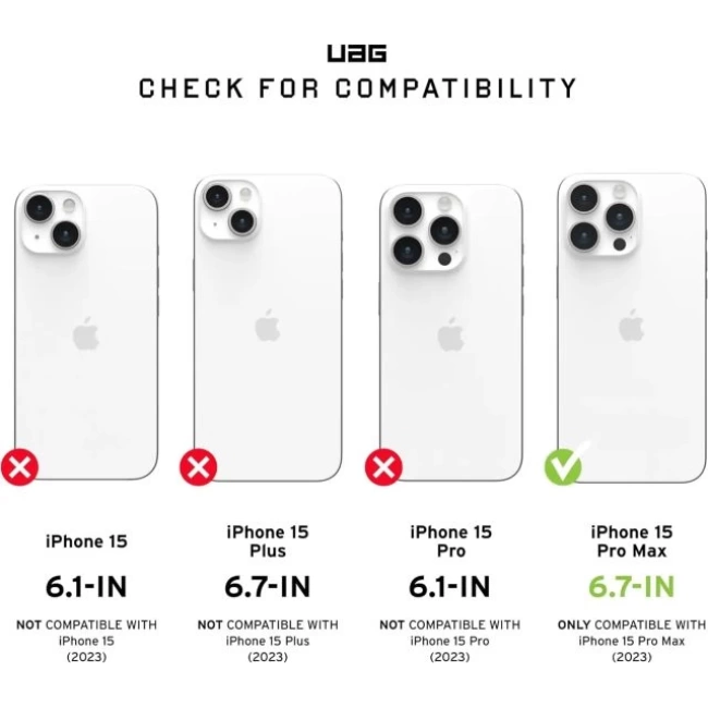 UAG Plyo MagSafe iPhone 15 Pro Max Kılıfı Plyo - Ice/Rose Gold