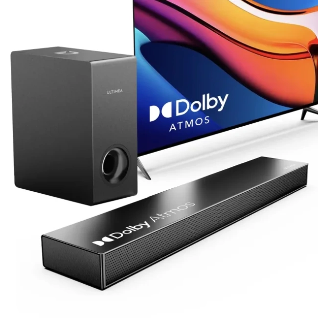 ULTIMEA Dolby Atmos Akıllı TV Sound Bar Black Soundbar with Dolby Atmos