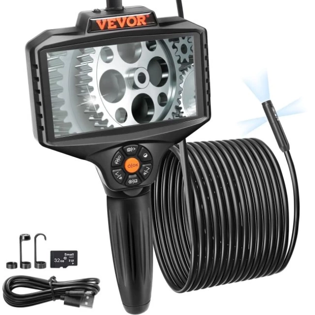VEVOR Üçlü Lensli Boreskop - 5m Kablo 5inch IPS