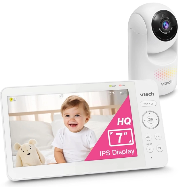 VTech Kamera ve Ses Özellikli, Pan Tilt Zoom - 7 Inc IPS Ekran - 1 Kamera