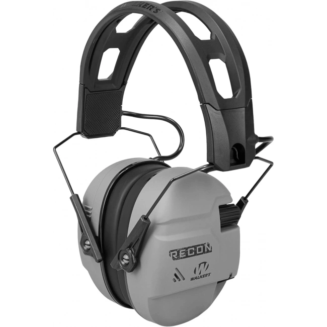 Walkers Recon IPX4 Dayanıklı Atış İşitme Korumalı Dijital Kulaklıklar - Gri