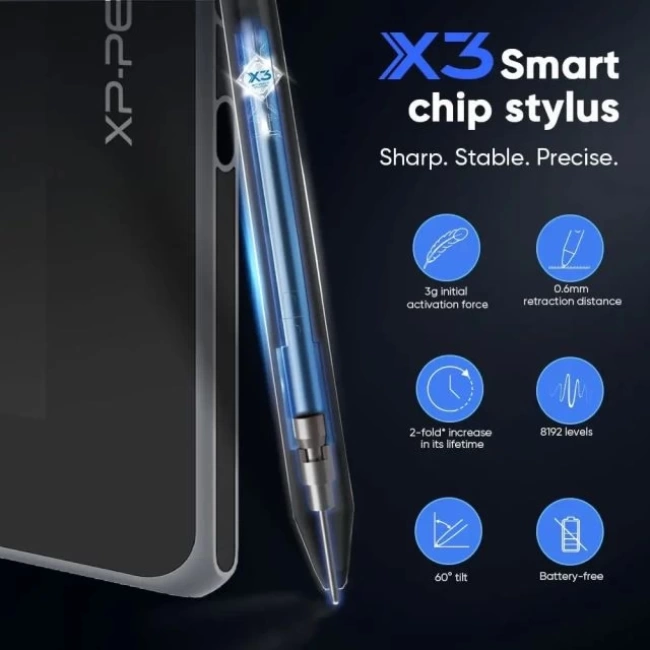 XPPen Ekranlı Çizim Tableti Siyah