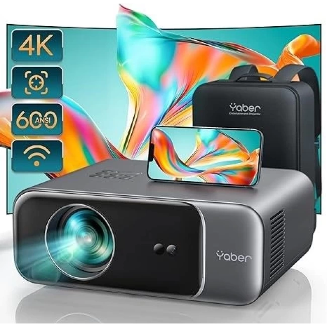 Yaber Pro 4K,WiFi 6 ve Bluetooth 5.2 Desteği 1080P Otomatik Odaklanma