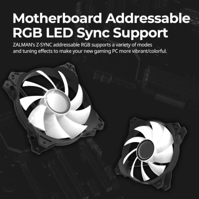 Zalman (3lü Set) 120mm Rainbow Rgb Kasa Fanı 12cm