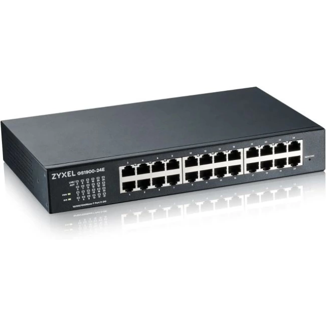 ZYXEL 24 Bağlantı Noktalı Gigabit Ethernet Akıllı Switch GS1900-24 One Size