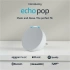 Echo Pop - Tam Ses Kompakt Akıllı Hoparlör - Buzul Beyazı