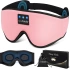 LC-dolida 3D Uyku Maskesi - Bluetooth Kablosuz Müzik - Pembe