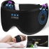 LC-dolida 3D Uyku Maskesi - Bluetooth Kablosuz Müzik - Siyah İpek
