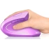 Lekvey Dikey Kablosuz Ergonomik Mouse, Şarj Edilebilir 2.4G Optik - Mor