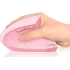 Lekvey Dikey Kablosuz Ergonomik Mouse, Şarj Edilebilir 2.4G Optik - Pembe