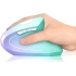 Lekvey Dikey Kablosuz Ergonomik Mouse, Şarj Edilebilir 2.4G Optik - Yeşil/Mor