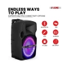 5 Çekirdek 10 İnç TWS Çift Bluetooth Parti Hoparlörü Siyah