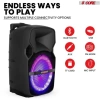 5 Çekirdek 10 İnç TWS Çift Bluetooth Parti Hoparlörü Siyah