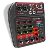 5 Core Ses Arabirimi Mikseri PC XLR Bluetooth MX 4CH Siyah