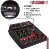 5 Core Ses Arabirimi Mikseri PC XLR Bluetooth MX 4CH Siyah