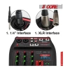 5 Core Ses Arabirimi Mikseri PC XLR Bluetooth MX 4CH Siyah