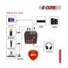 5 Core Ses Arabirimi Mikseri PC XLR Bluetooth MX 4CH Siyah