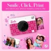 KODAK Printomatic Tam Renkli Anında Baskı Dijital Fotoğraf Makinesi İkonik Barbie Fotoğraf Makinesi