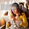 AM FM Dijital Ekranlı Radyo Kulaklıkları ‎‎‎red, Bluetooth With Rechargeable Battery
