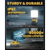 LIVOWALNY Kablosuz LED Çalışma Lambası, Dewalt 20V Batarya ile Uyumlu, 112W