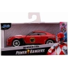 Jada Toys Power Rangers 1:32 Kırmızı Ranger 2009 Nissan GT-R R35 Ben Sopra Döküm Arabalar
