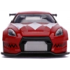 Jada Toys Power Rangers 1:32 Kırmızı Ranger 2009 Nissan GT-R R35 Ben Sopra Döküm Arabalar