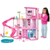 Barbie Dreamhouse, Havuz Partisi Bebek Evi, 75ten Fazla Parça ve 3 Katlı Kaydırak