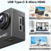 AKASO EK7000 4K30FPS 20MP Ultra HD Sualtı Aksiyon Kamerası Delikli Siyah