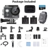 AKASO V50 Elite 4K60fps Dokunmatik Ekran WiFi Su Geçirmez Aksiyon Kamerası With 128GB MicroSD Card