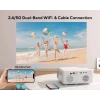 Akiyo Native 1080P WiFi Projektör Black