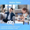 ALLCELE Müzikli ve LEDli Uzaktan Kumandalı Robot Blue White Pro