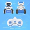 ALLCELE Müzikli ve LEDli Uzaktan Kumandalı Robot Blue White Pro