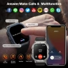 AMAZTIM Akıllı Saat, 60 Gün Pil Ömrü, Yüzme Dalışı Full Metal - Siyah