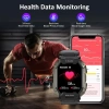AMAZTIM Akıllı Saat, Fitness Takip Cihazı, Su Geçirmez, Unisex - Karbon Siyah