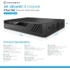 Amcrest 4K Güvenlik Kamera Sistemi 4K 8MP White - 8CH NVR + 4 Bullets (2.8mm) w/ 2TB HDD