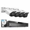 Amcrest 4K Güvenlik Kamera Sistemi 4K 8MP White - 8CH NVR + 4 Bullets (2.8mm) w/ 2TB HDD