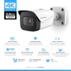 Amcrest 4K Güvenlik Kamera Sistemi 4K 8MP White - 8CH NVR + 4 Bullets (2.8mm) w/ 2TB HDD
