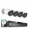 Amcrest 5MP Güvenlik Kamera Sistemi 4K 8CH PoE NVR Beyaz